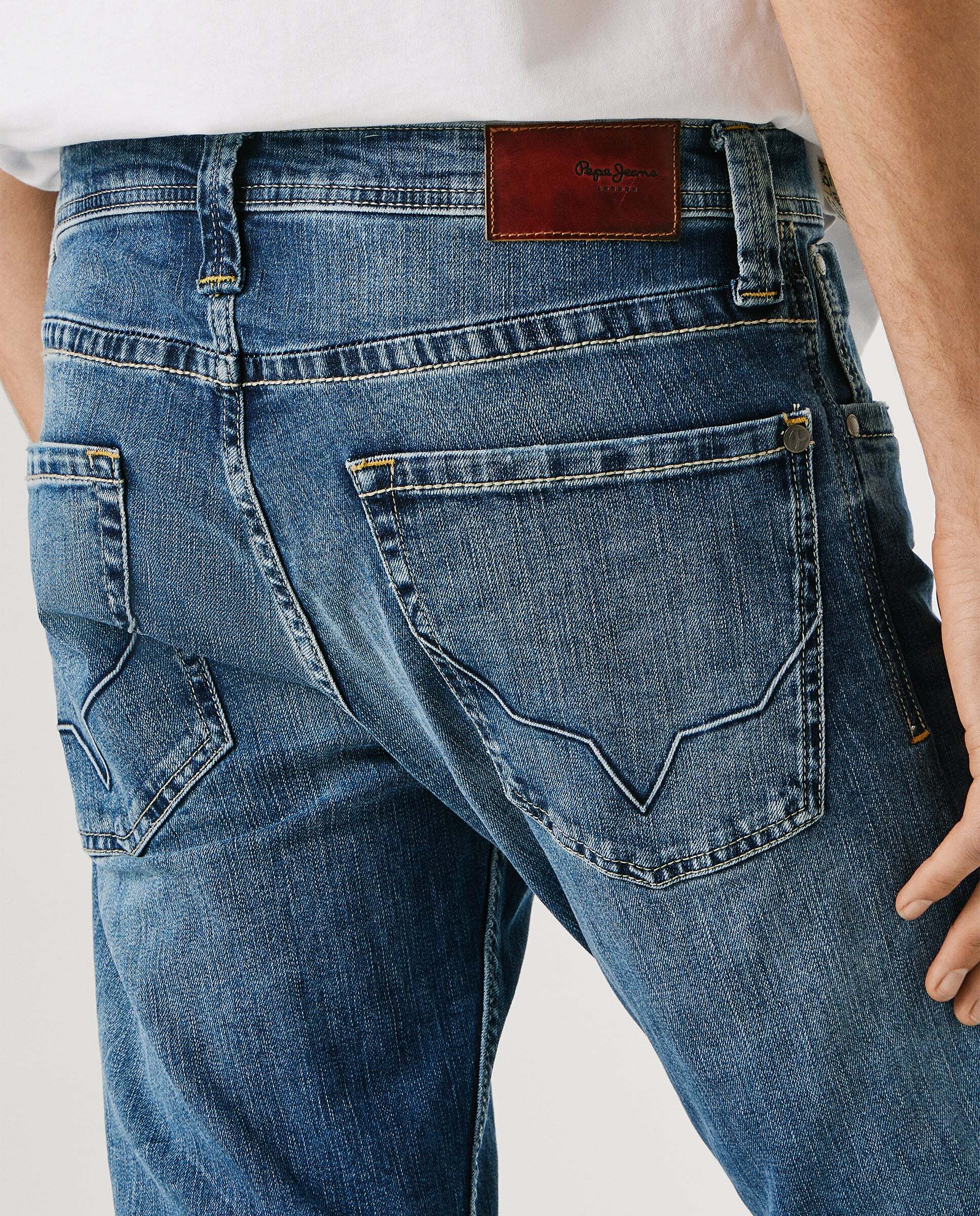 Cash- jeans fit y tiro regular - Pepe Jeans - Azul Azul-5
