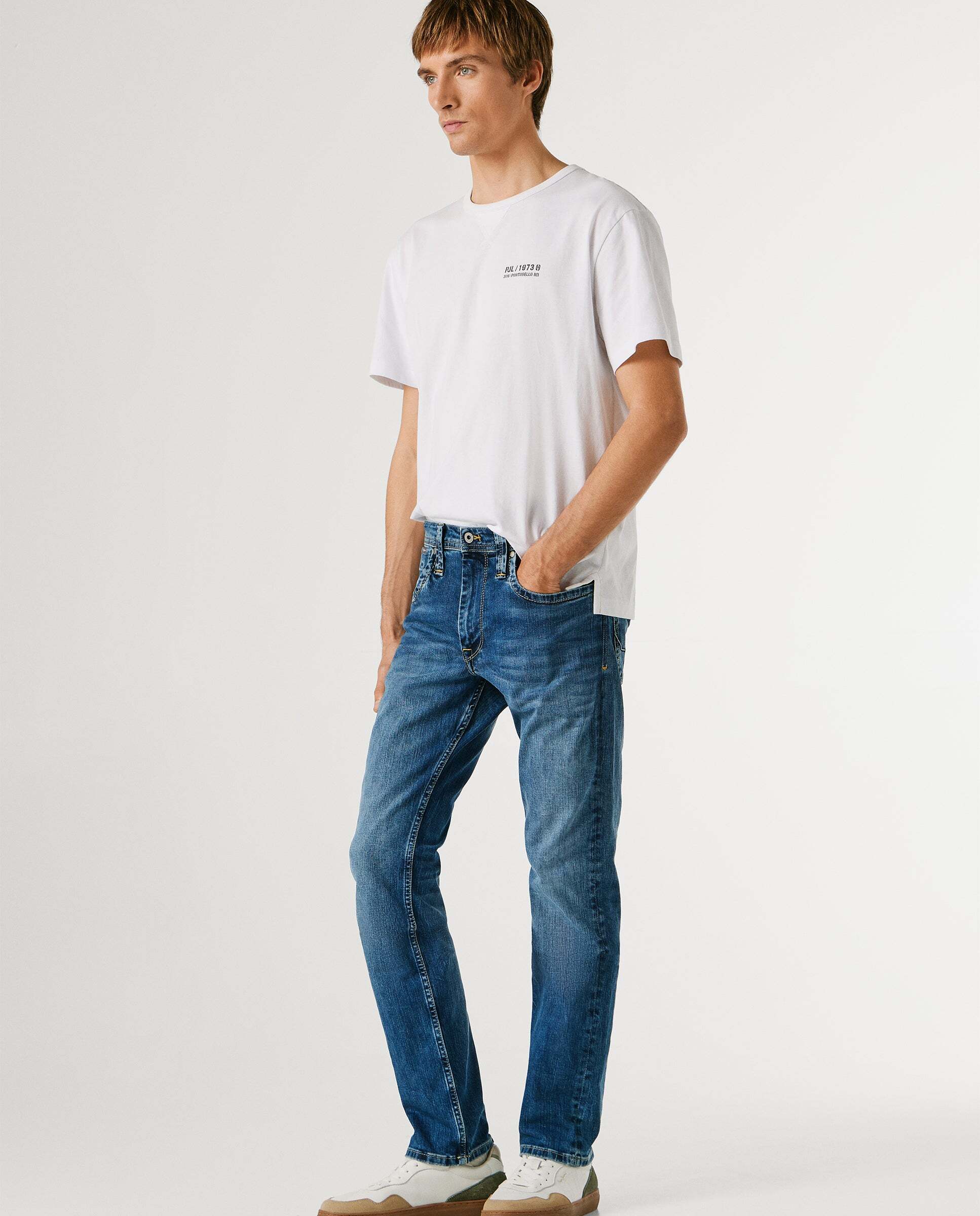 Cash- jeans fit y tiro regular - Pepe Jeans - Azul Azul-6