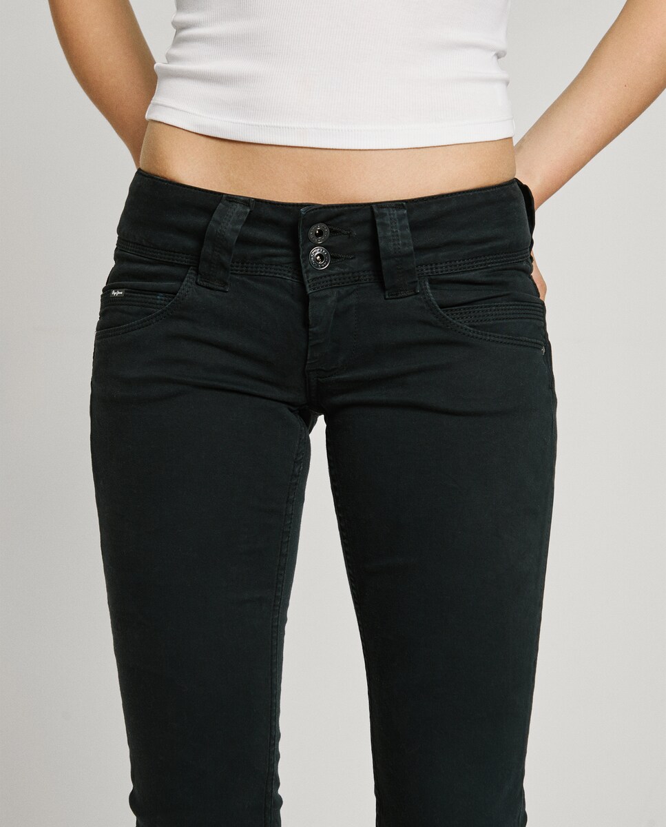 Pantalones Pepe Jeans Mujer Precio Pantalón Recto De Mujer Cinco - Main Image