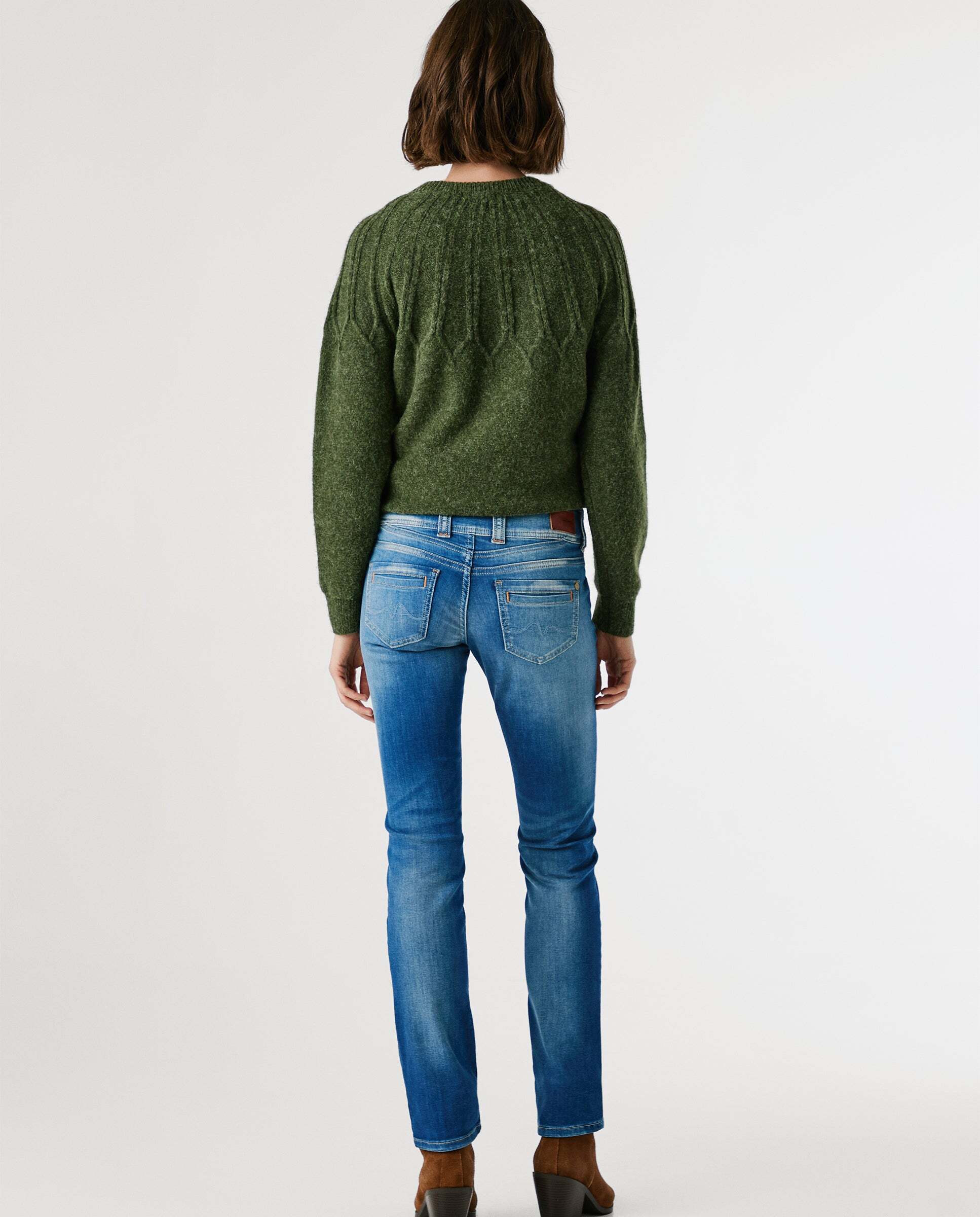 Gen - Pepe Jeans - jeans fit slim y tiro medio - Azul Azul-4