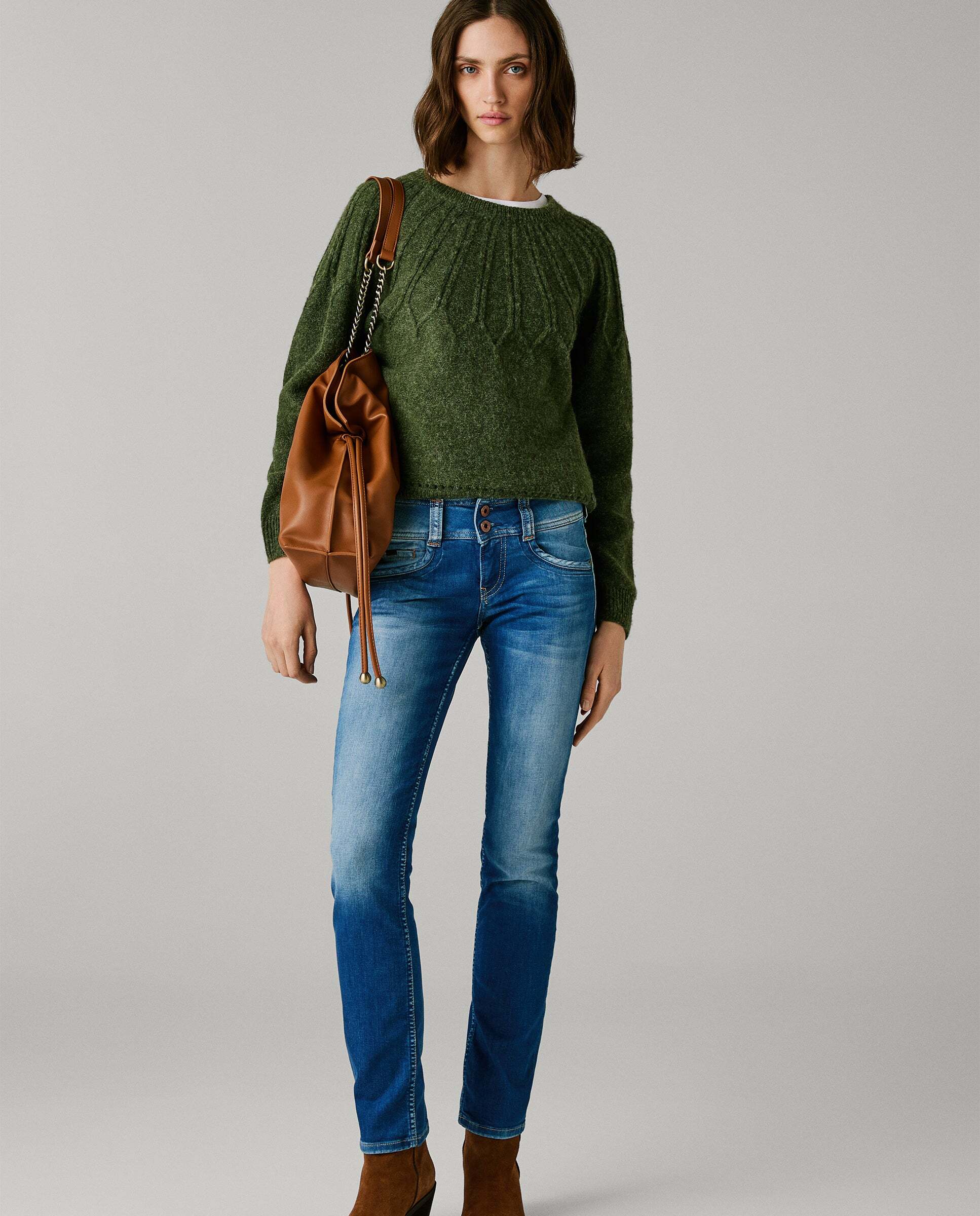 Gen - Pepe Jeans - jeans fit slim y tiro medio - Azul Azul-8