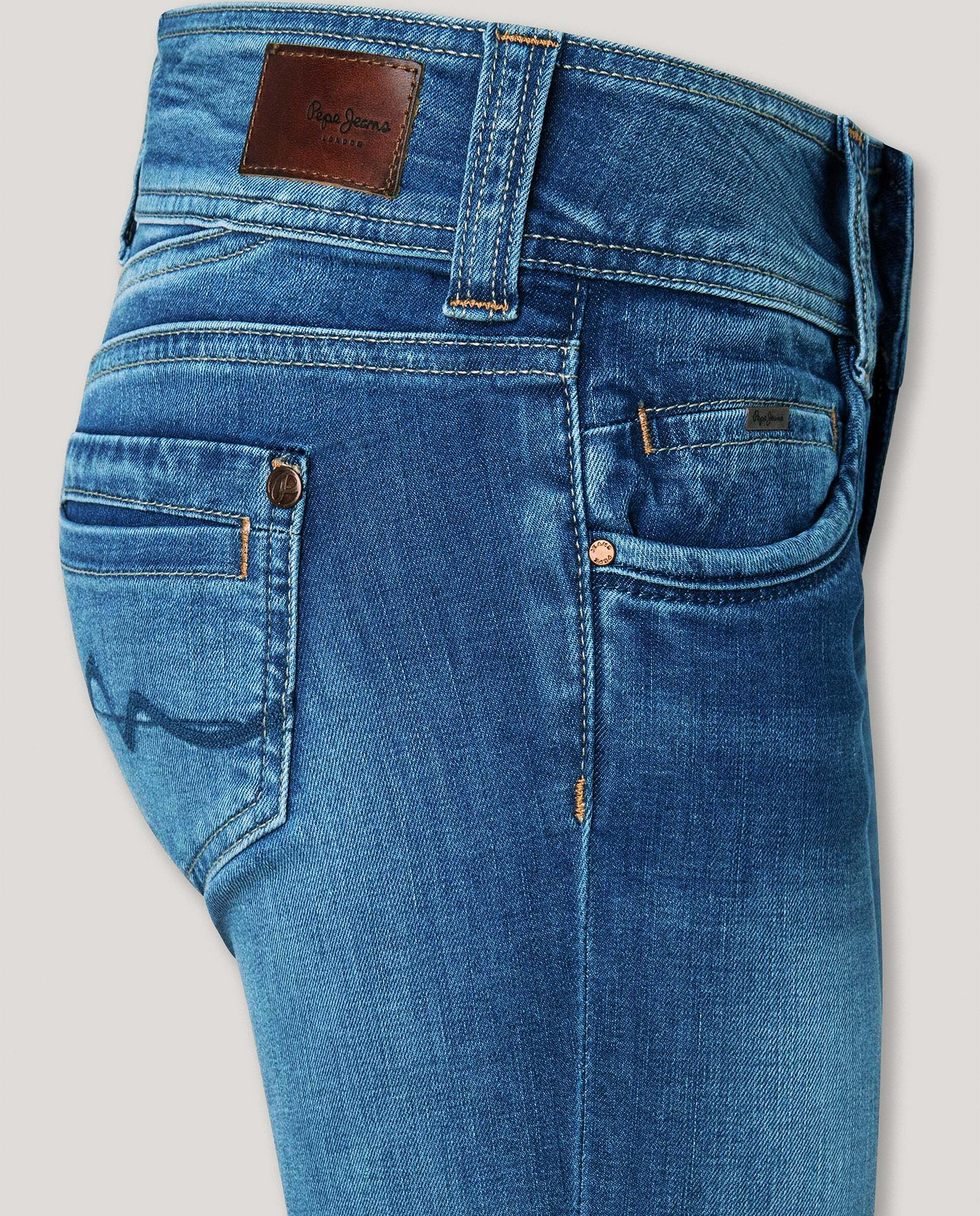 Gen - Pepe Jeans - jeans fit slim y tiro medio - Azul Azul-9