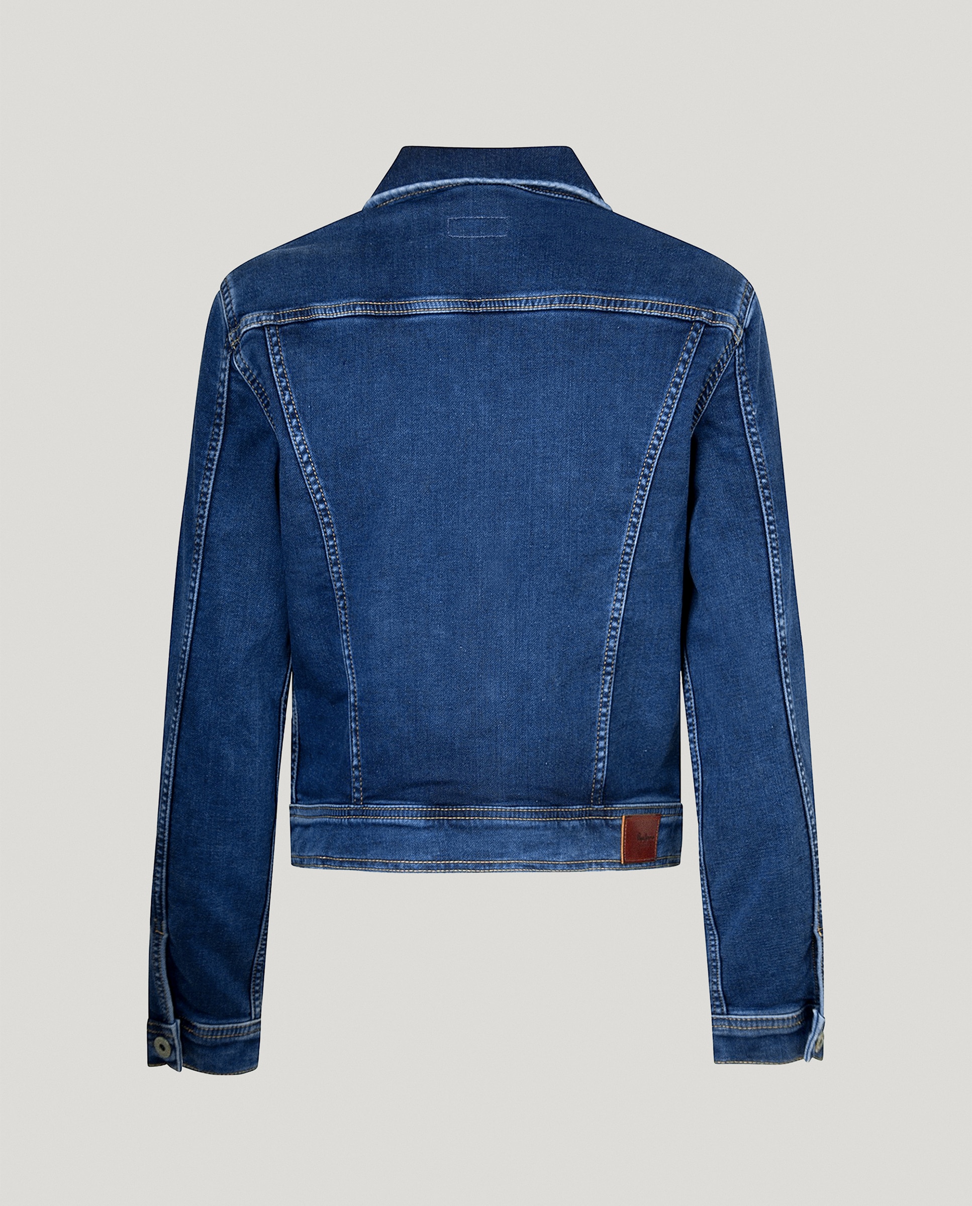Cazadora vaquera de mujer fit regular - Pepe Jeans - Azul denim Azul denim-6