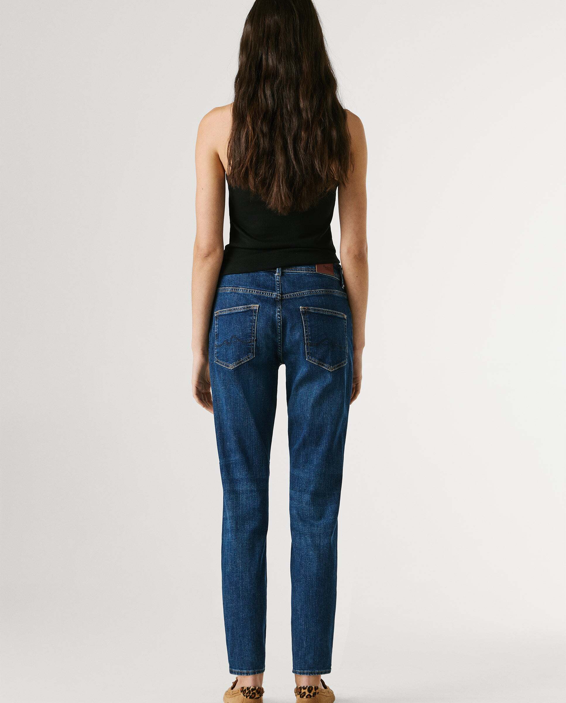 Vaquero de mujer fit relaxed y tiro alto - Pepe Jeans - Azul Azul-3