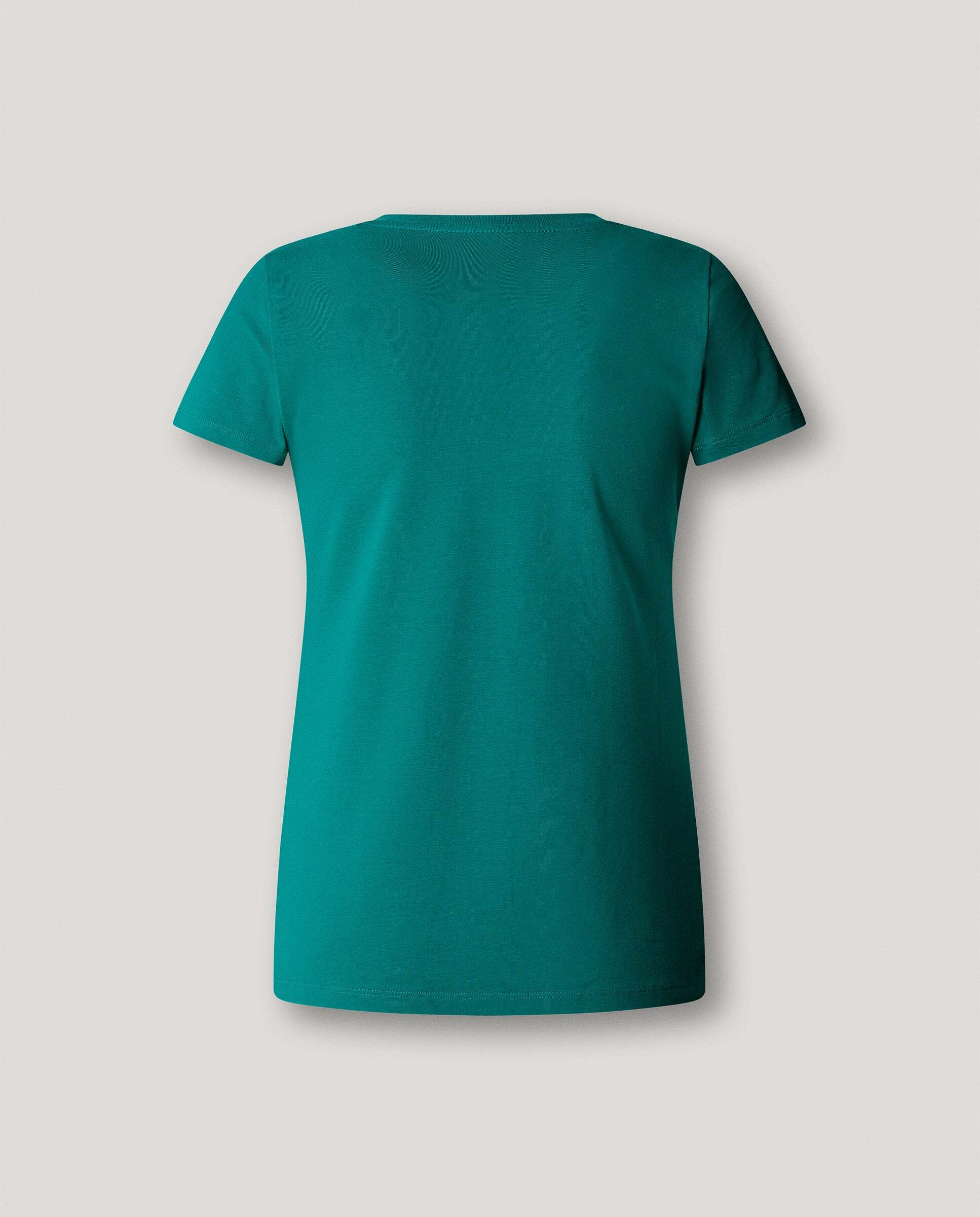 Camiseta de mujer manga corta con logo estampado - Pepe Jeans - Verde azulado Verde azulado-5