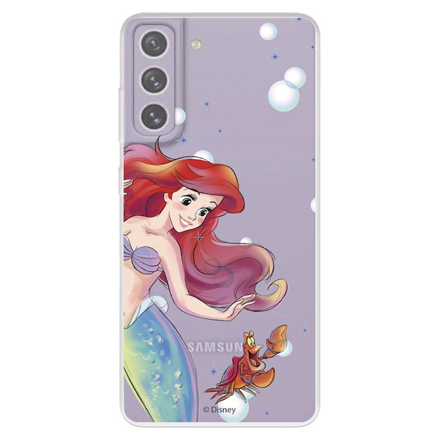 Funda Para Samsung galaxy s21 fe oficial de disney ariel y burbujas la