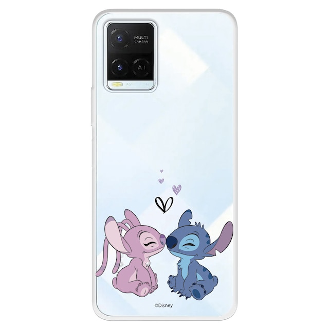 Funda Para Vivo y21s y33s y21 oficial de lilo stitch angel beso transparente proteger tu