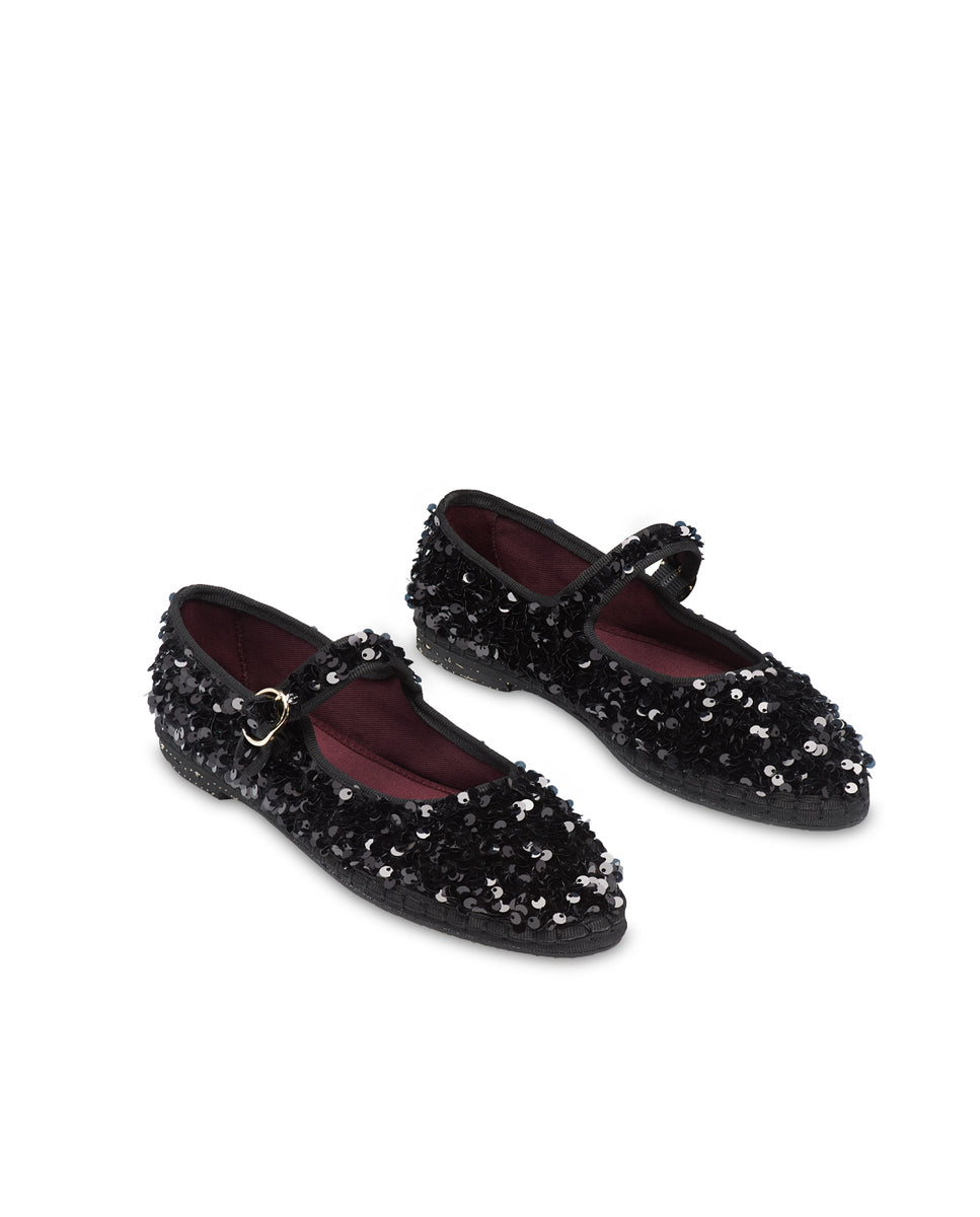 Imagen 3 de Merceditas con lentejuelas - Flabelus - Negro Negro