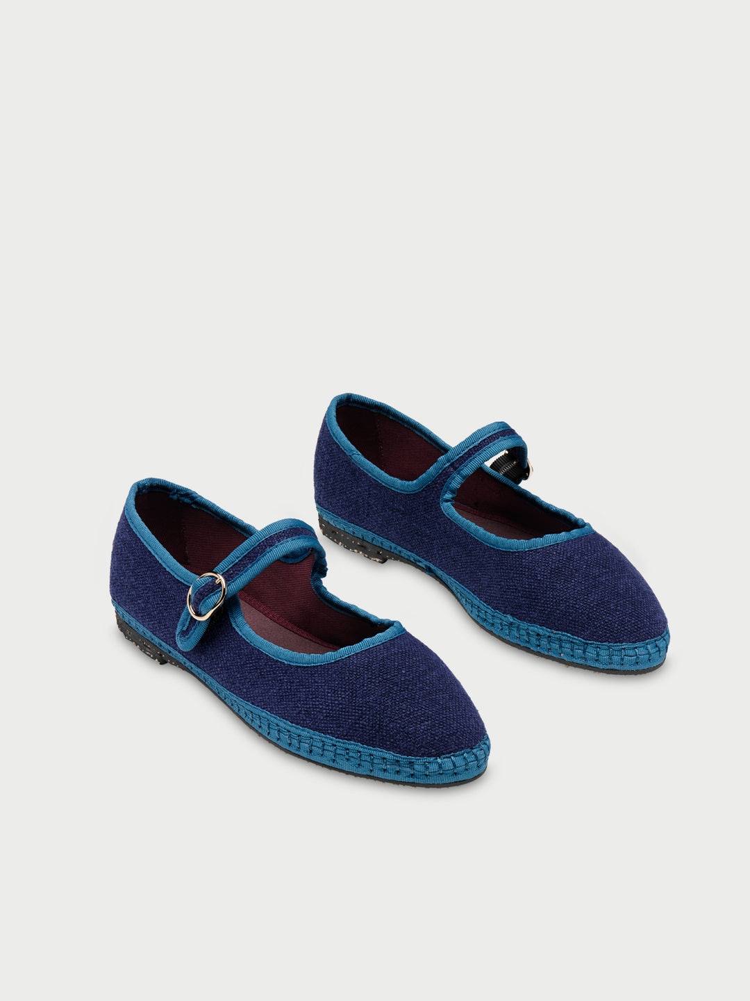 Mercedita mujer lino - Flabelus - Azul marino Azul marino-3