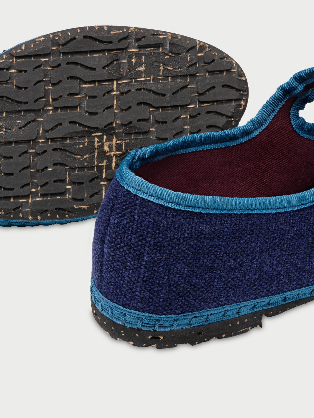 Mercedita mujer lino - Flabelus - Azul marino Azul marino-2