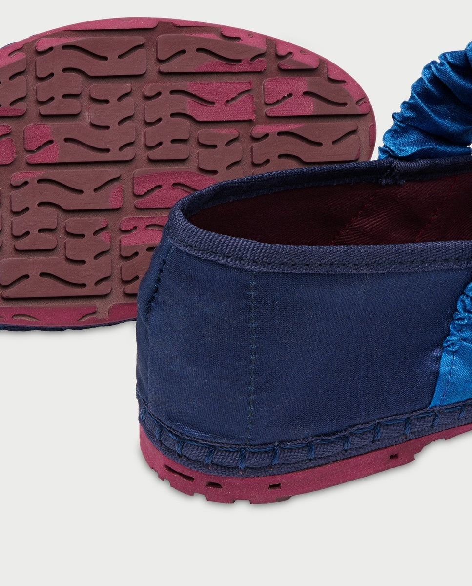 Merceditas Mafalda de mujer en terciopelo - Flabelus - Azul Azul-3