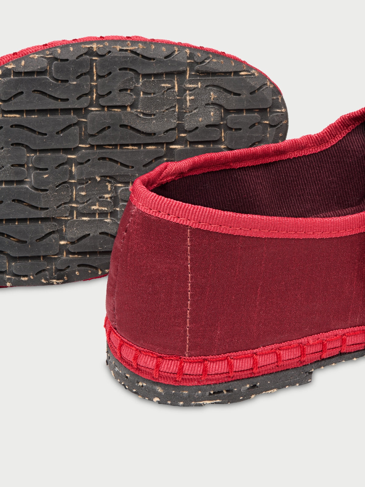 Merceditas de mujer en terciopelo - Flabelus - Rojo Rojo-2