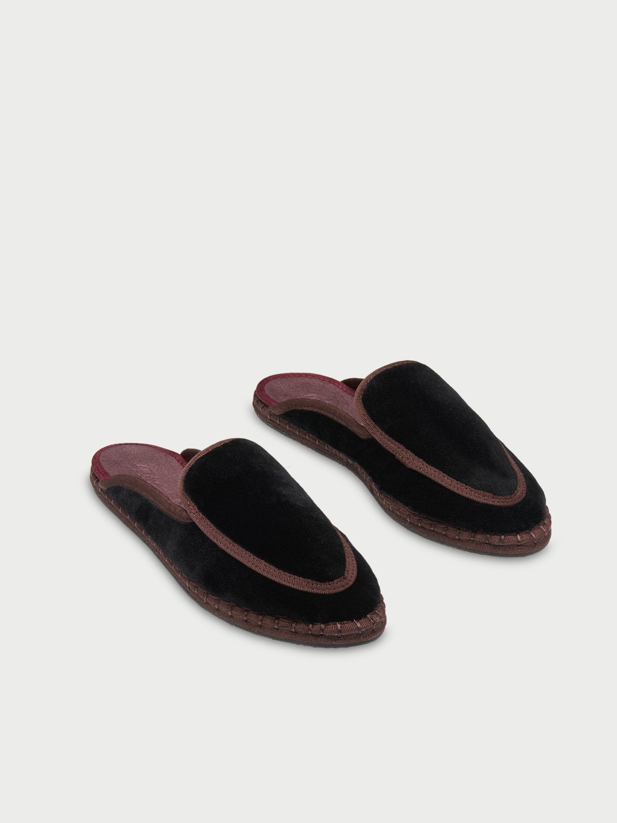 Merceditas de mujer en terciopelo - Flabelus - Negro Negro-4