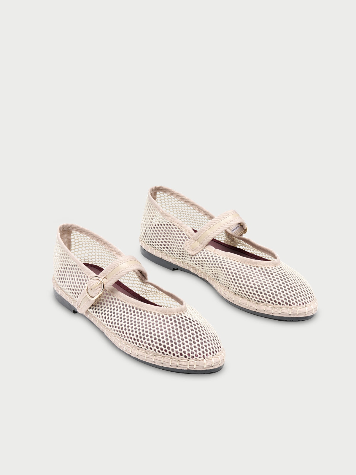 Merceditas de mujer en terciopelo - Flabelus - Beige Beige-3