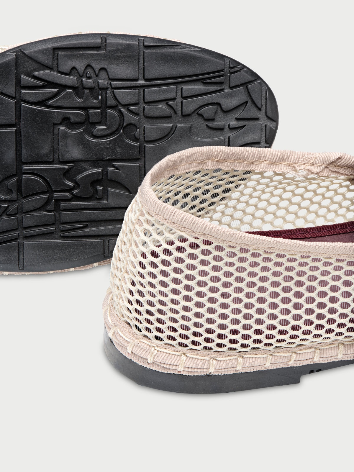 Merceditas de mujer en terciopelo - Flabelus - Beige Beige-2