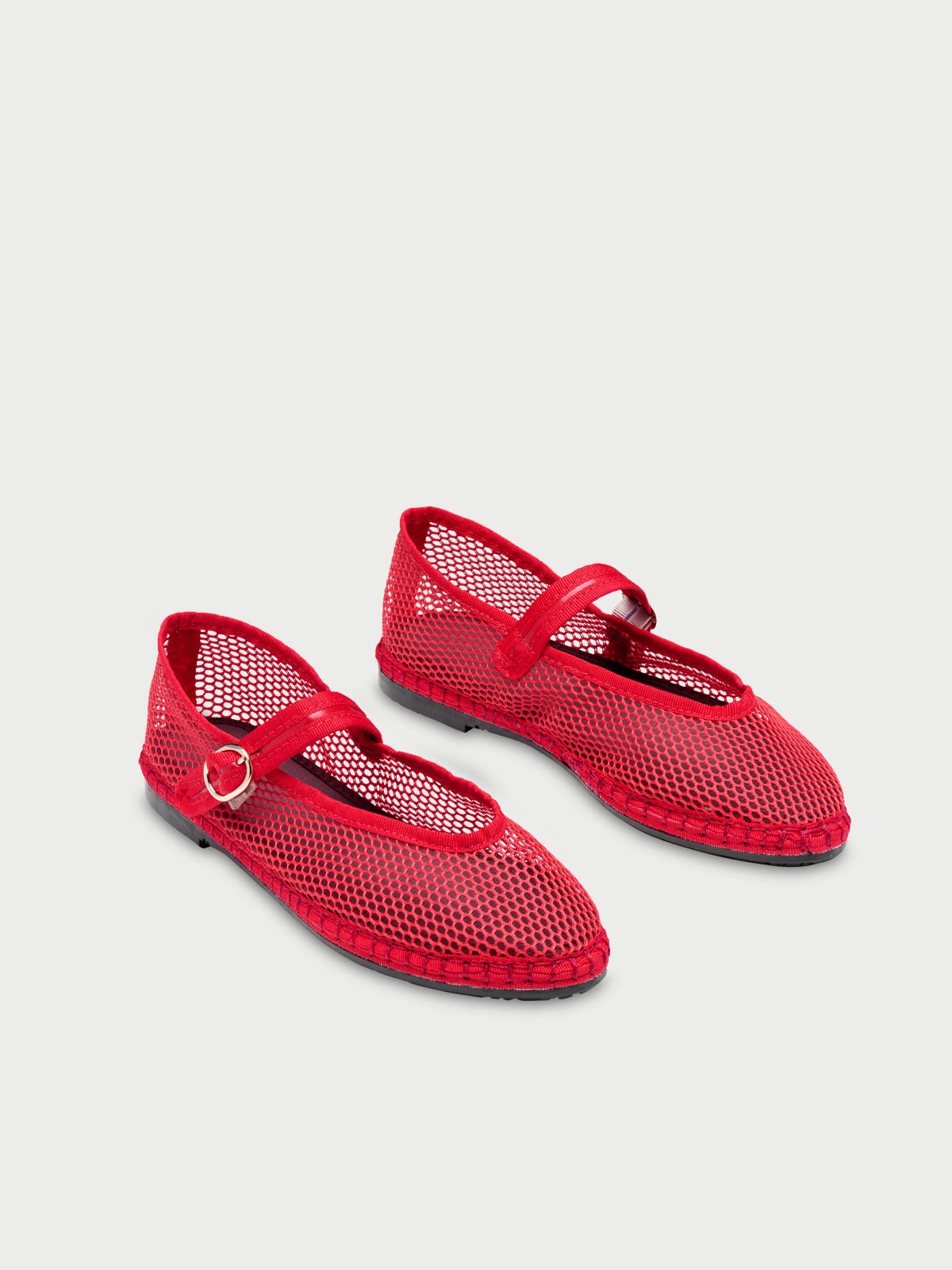 Merceditas de mujer en terciopelo - Flabelus - Rojo Rojo-3