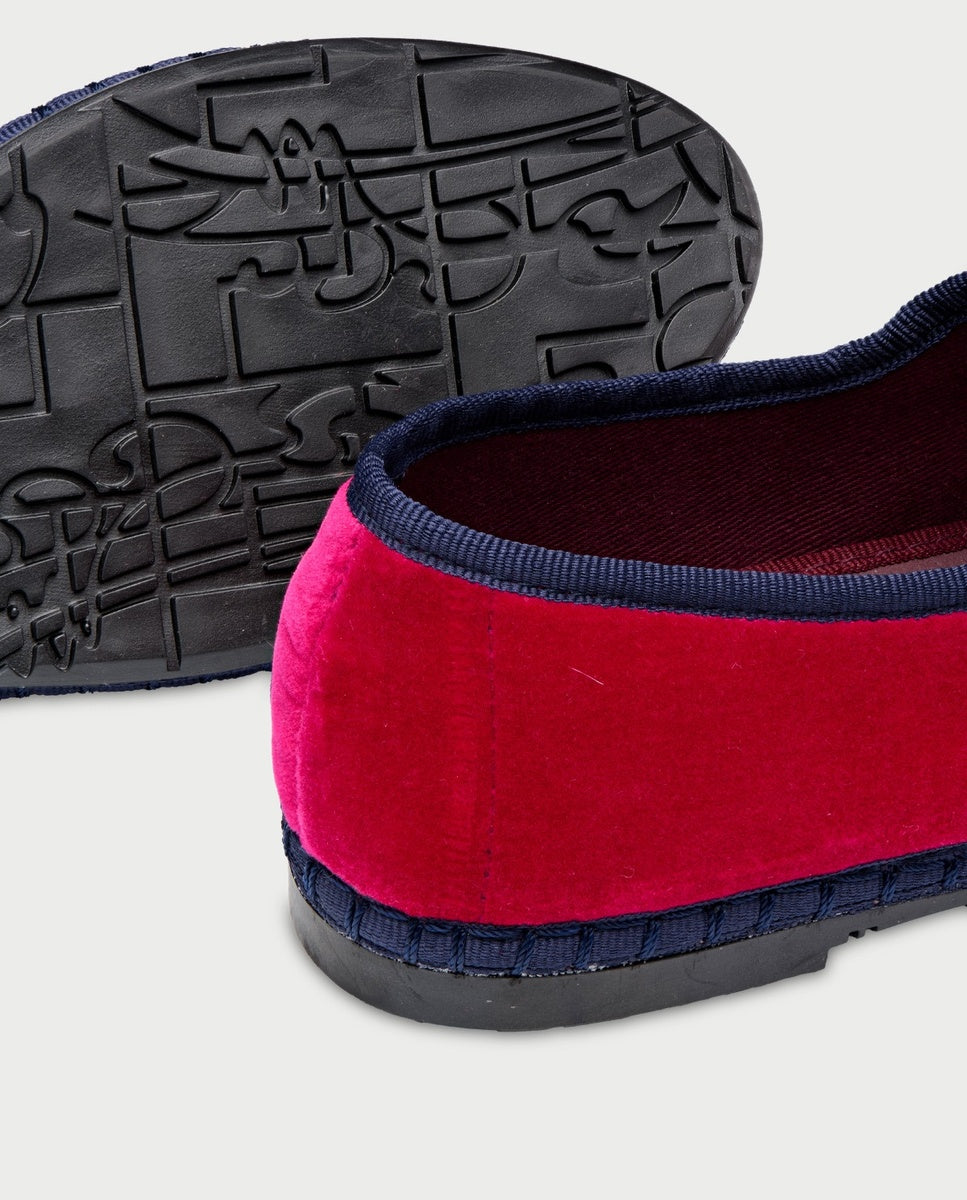 Merceditas de mujer en terciopelo aquiles - Flabelus - Fucsia Fucsia-2