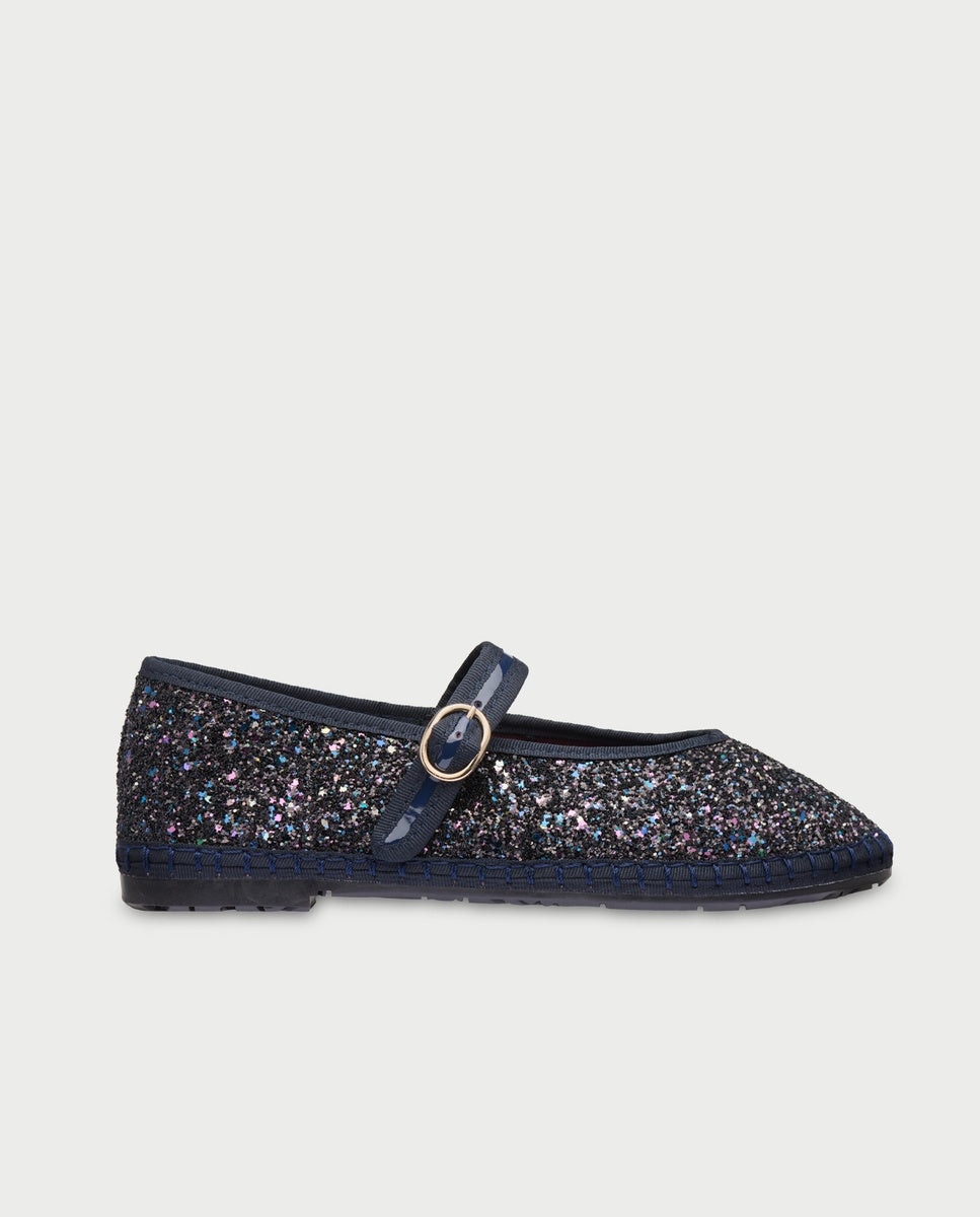 Imagen 1 de Merceditas de mujer de glitter pierre navy - Flabelus - Azul marino Azul marino