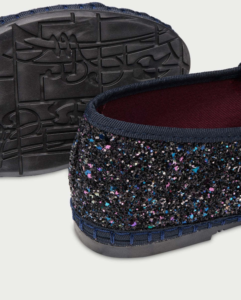 Imagen 4 de Merceditas de mujer de glitter pierre navy - Flabelus - Azul marino Azul marino