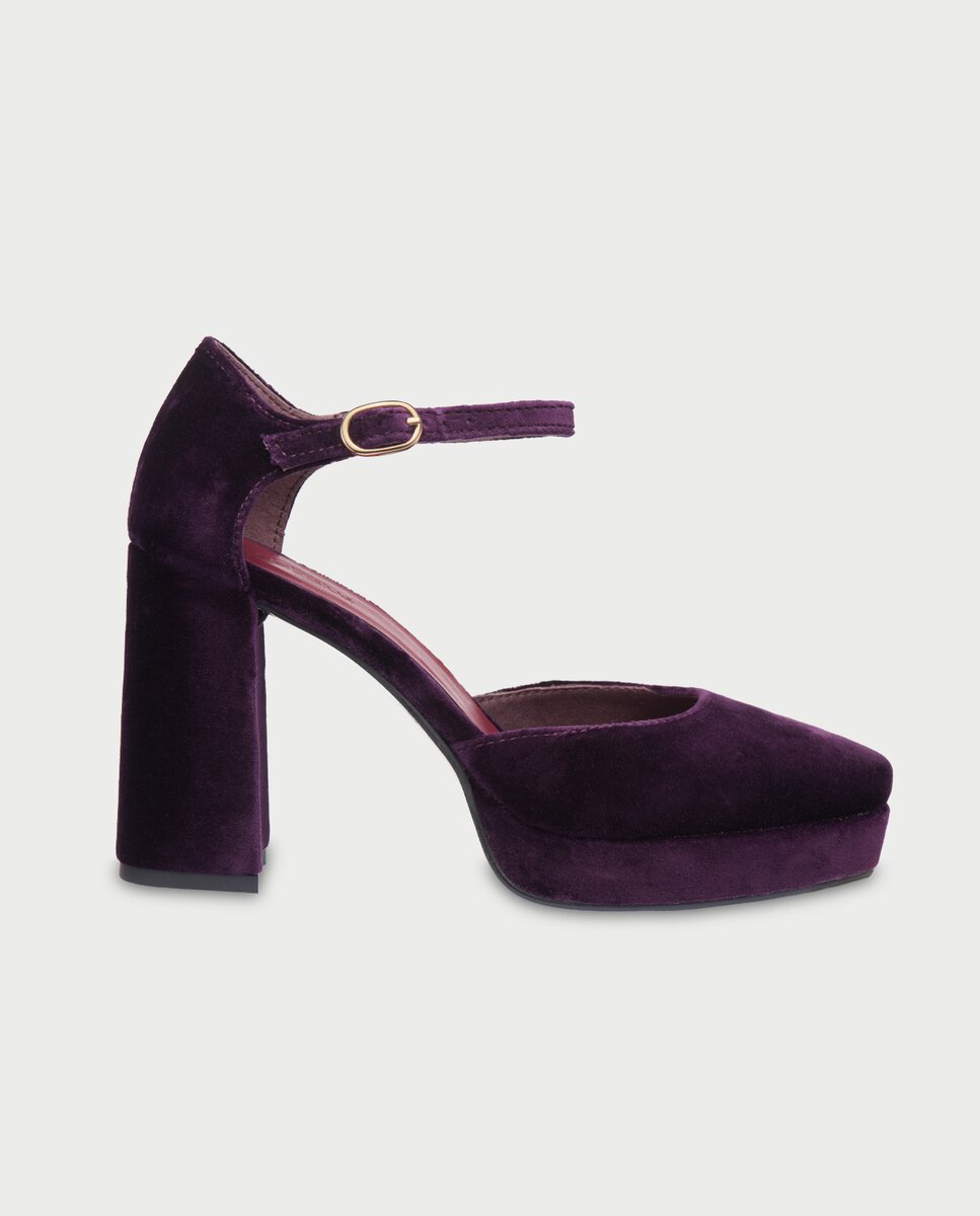 Flabelus - Tacones de mujer en terciopelo.