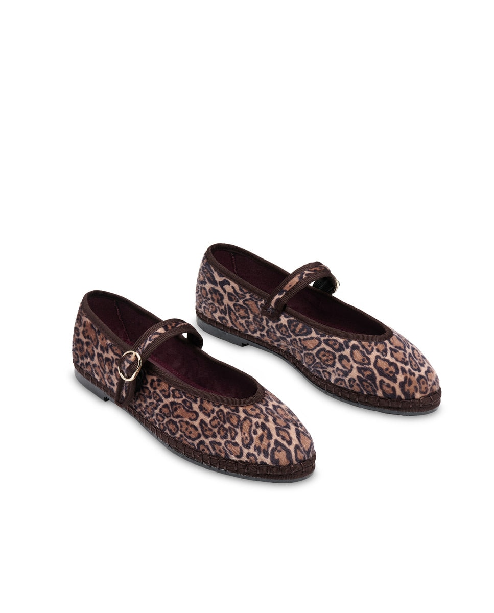 Bailarina Leopardo Mujer - Flabelus - Marrón Marrón-3