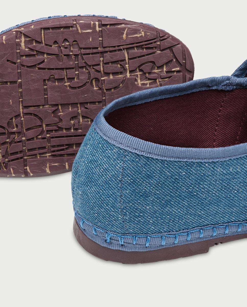 Merceditas de mujer en tejido denim - Flabelus - Tejano Tejano-4