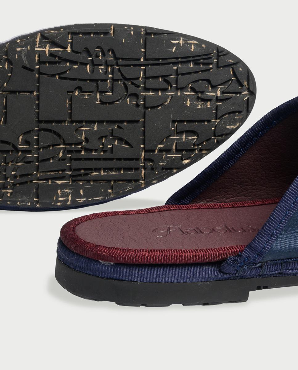 Merceditas de mujer en terciopelo - Flabelus - Navy Navy-2