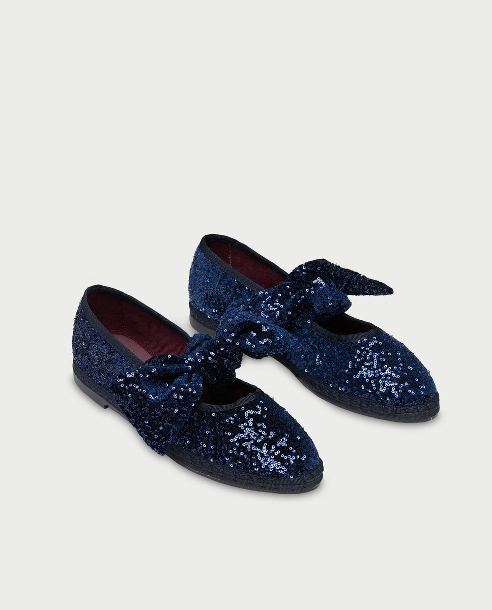 Merceditas de mujer con interior de algodón lyra glint flabelus - Azul marino Azul marino-3