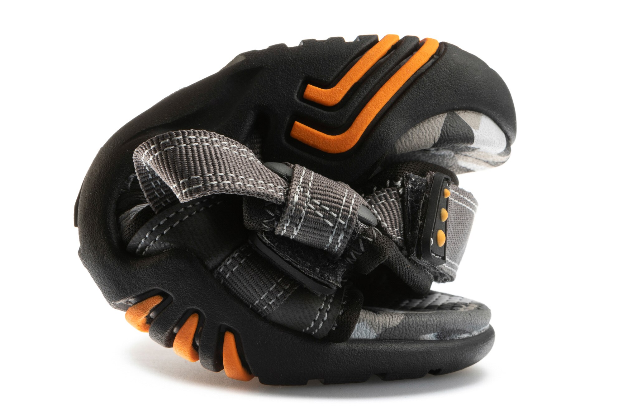 Sandalias de niño con cierre adherente - Pablosky - Gris / Naranja Gris / Naranja-3