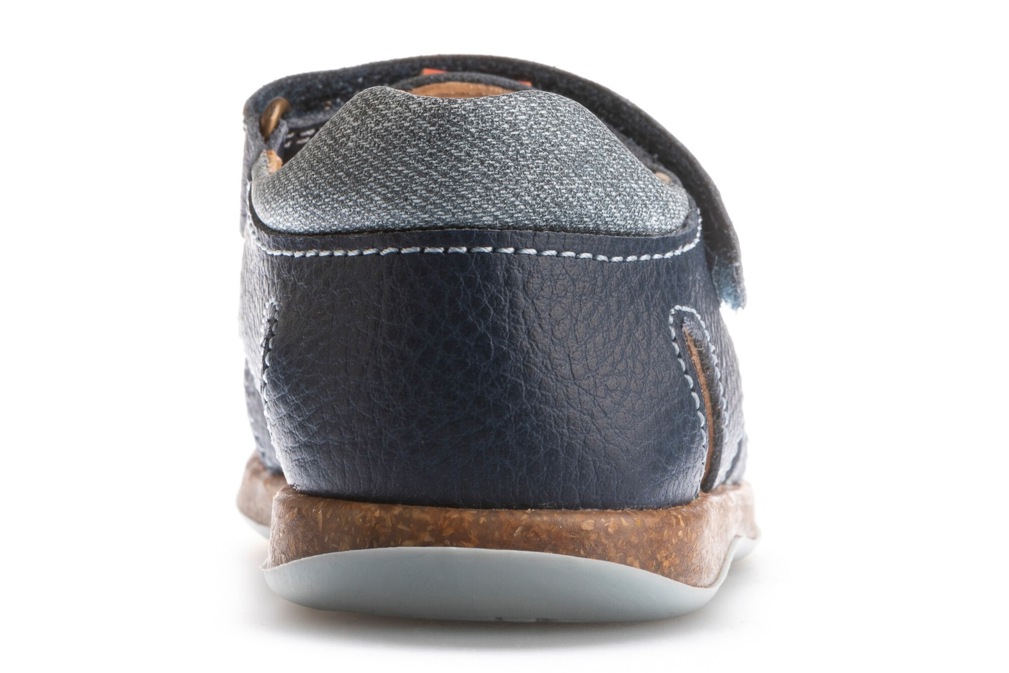 Sandalias de bebé de piel con cierre adherente - Pablosky - Azul oscuro Azul oscuro-4