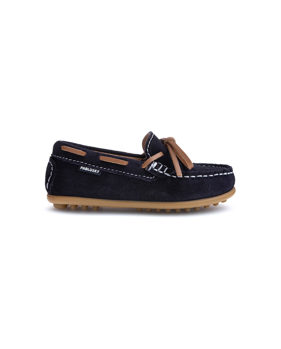 Pablosky Garçon 128026 Moccasin Cuir - Chaussures Habillées Confortables Enfant