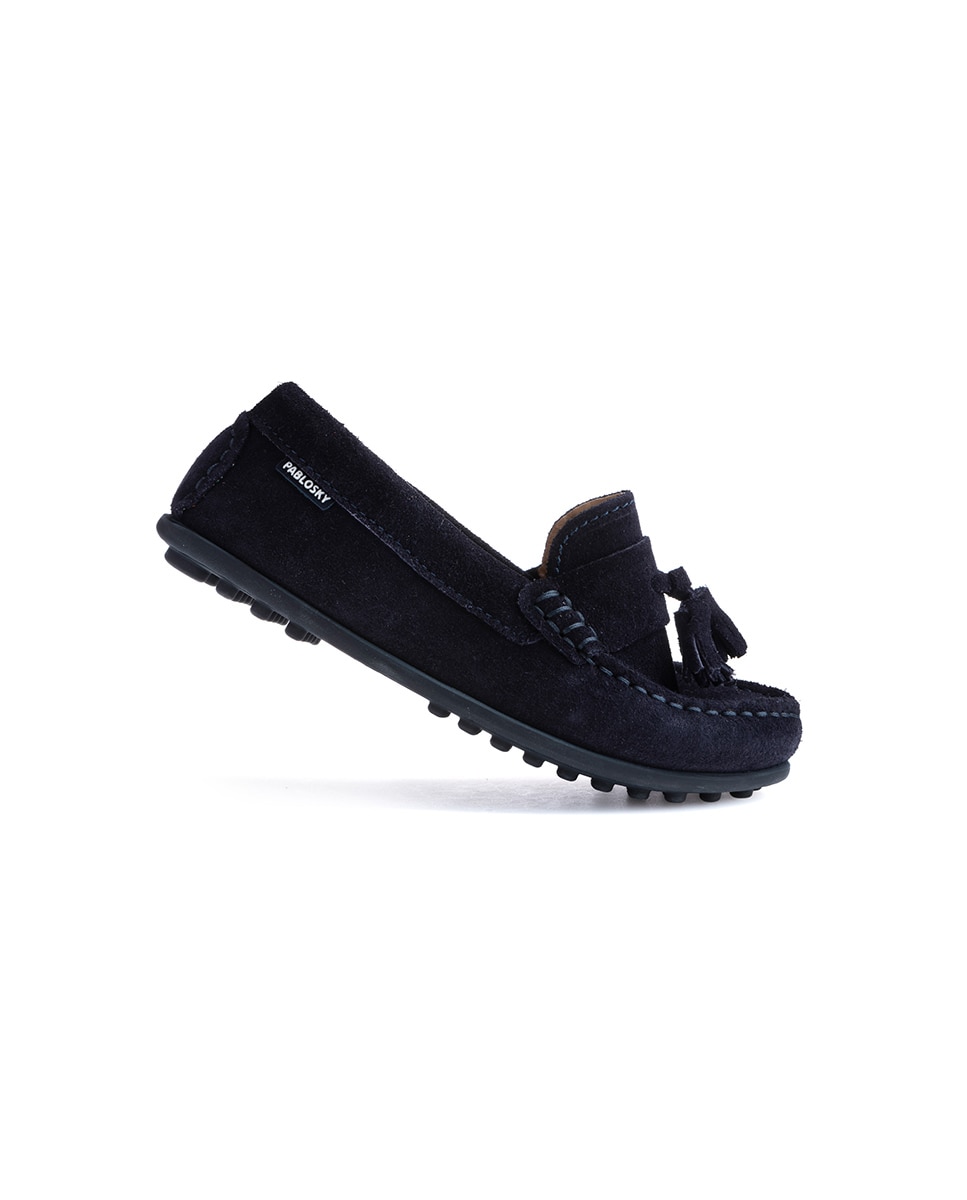 Imagen 5 de Mocasines de niño de piel - Pablosky - Azul / Amarillo Azul / Amarillo