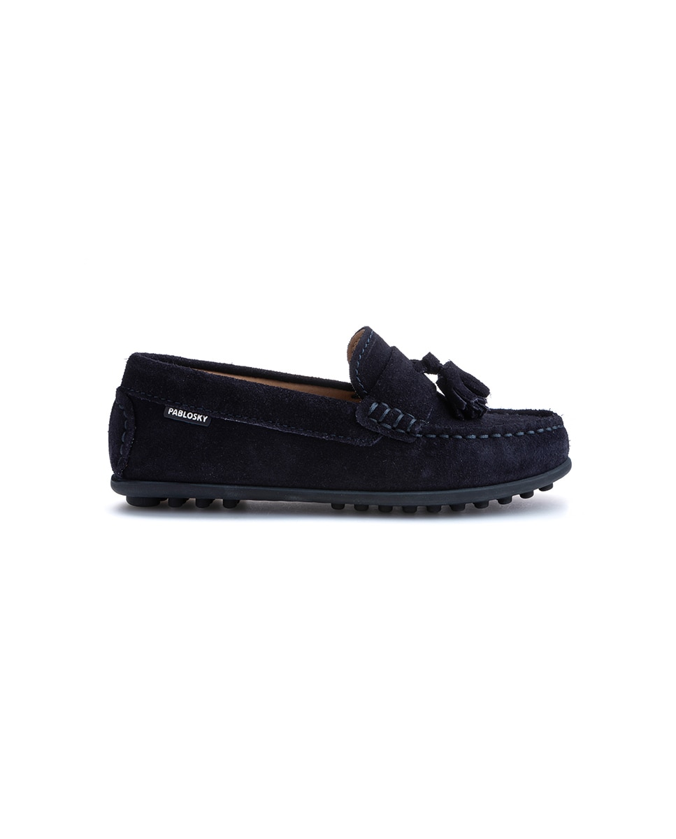 Imagen 6 de Mocasines de niño de piel - Pablosky - Azul / Amarillo Azul / Amarillo