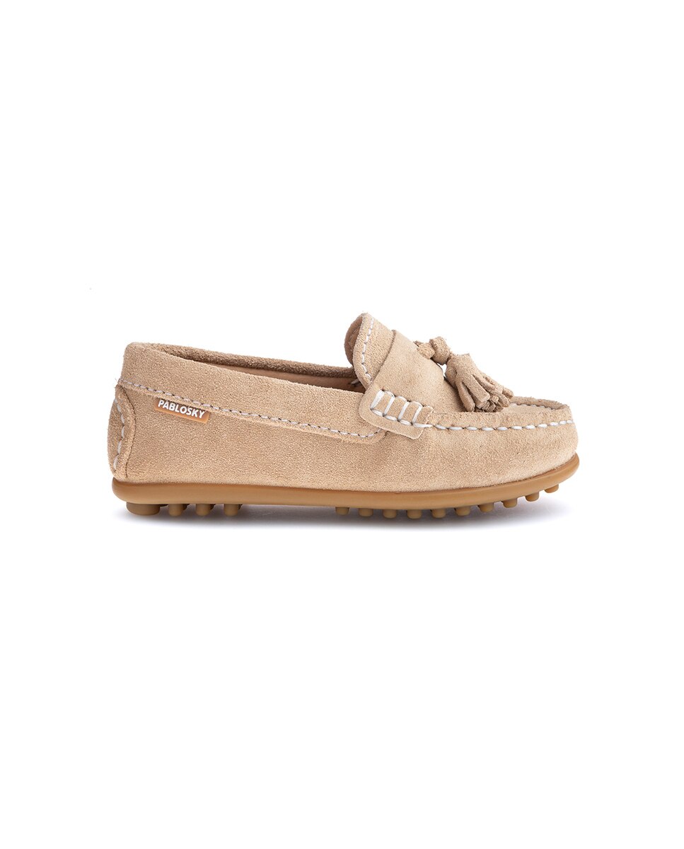 Imagen 6 de Mocasines de niño de piel - Pablosky - Beige Beige