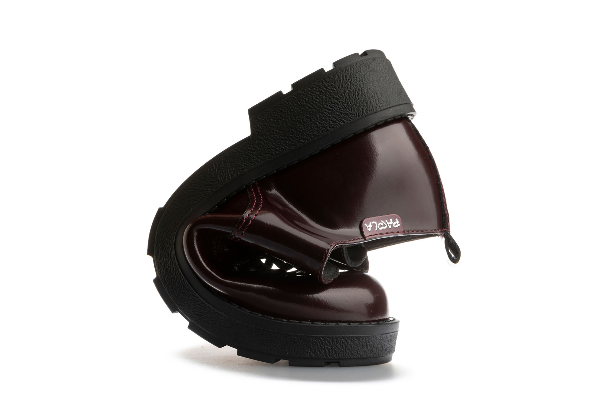 Zapatos de cordones de niña Paola en piel de color negro - Pablosky - Burdeos Burdeos-6