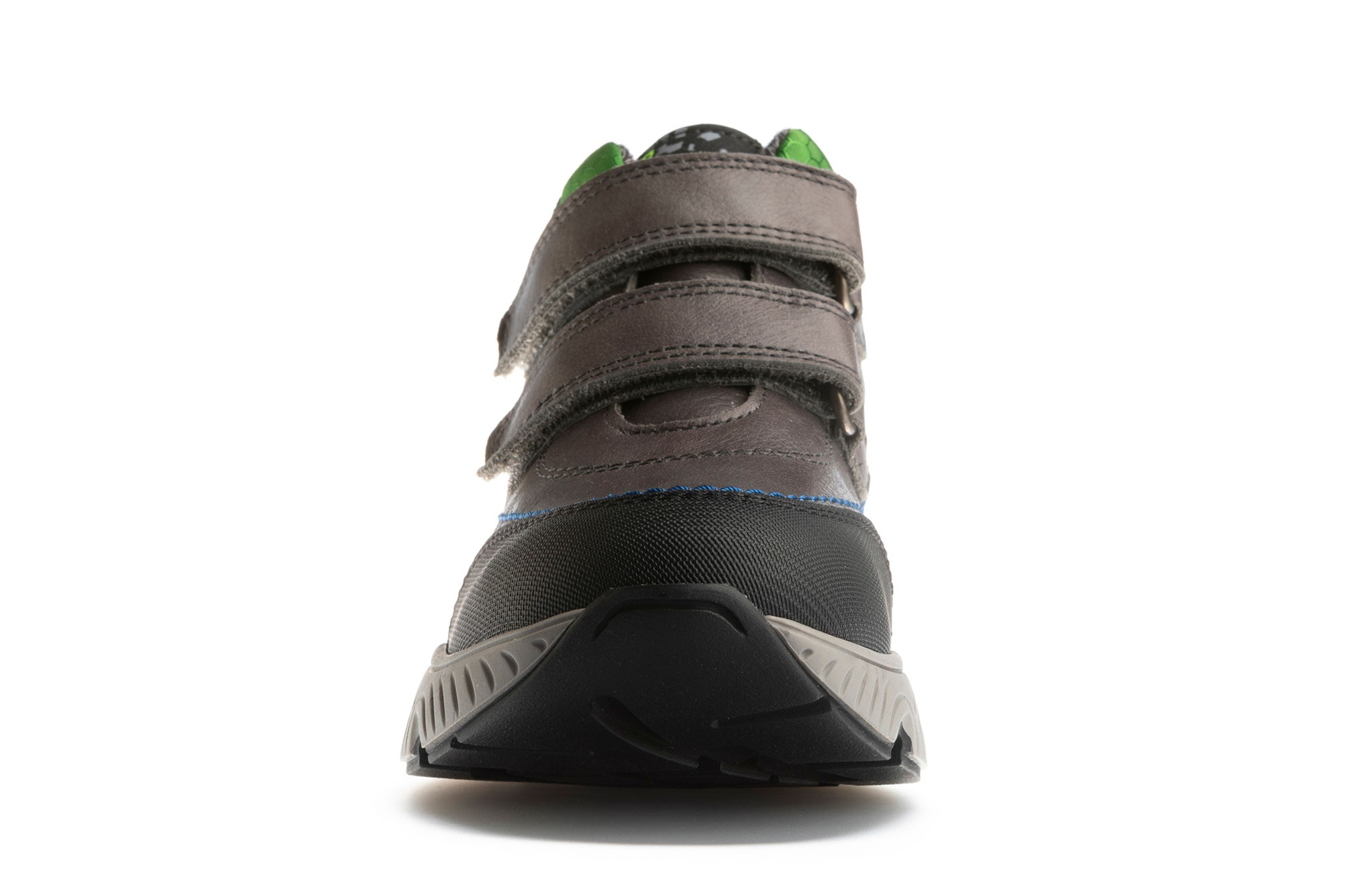 Botas de niño de piel con cierre adherente - Pablosky - Gris oscuro Gris oscuro-3