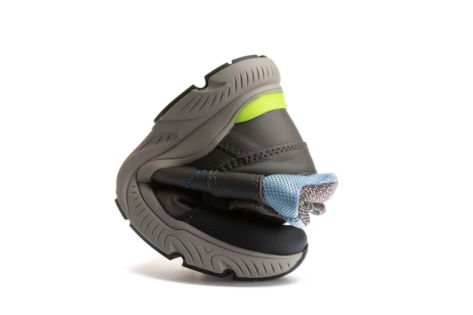 Botas de niño de piel con cierre adherente - Pablosky - Gris oscuro Gris oscuro-6