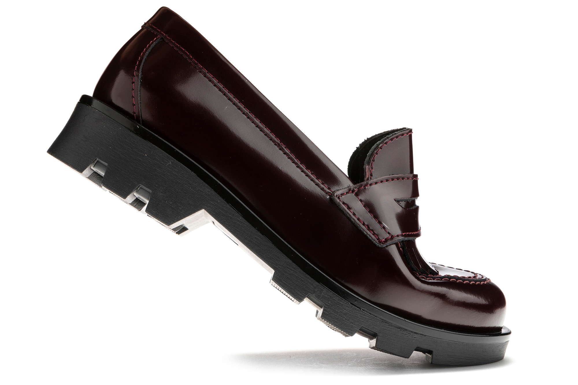 Mocasines de niña Paola de piel bovina en color negro - Pablosky - Rojo Rojo-2