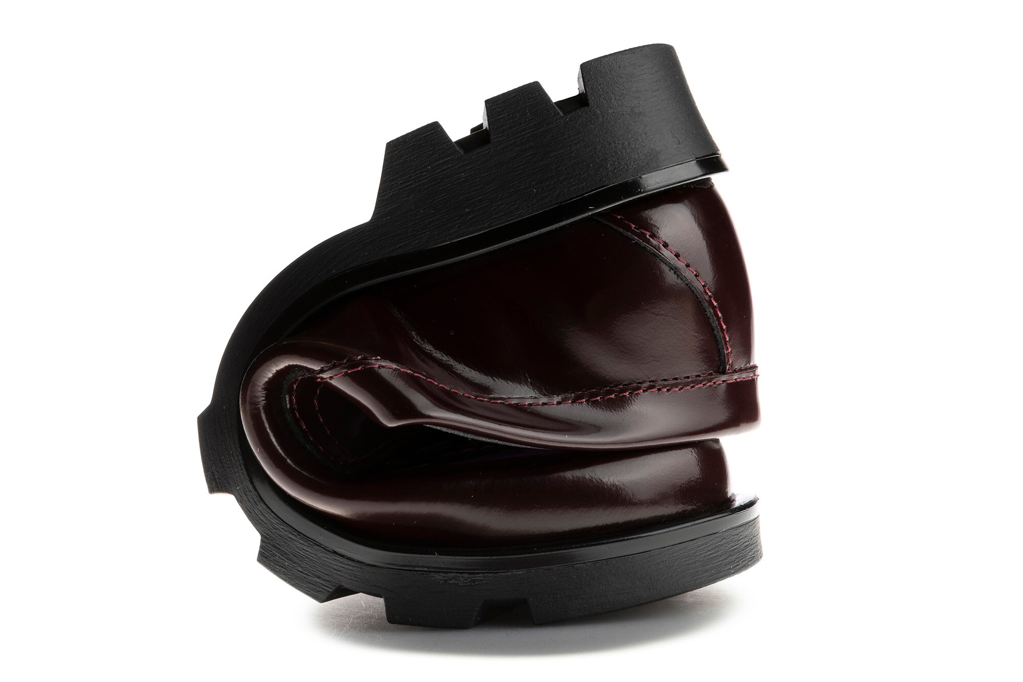 Mocasines de niña Paola de piel bovina en color negro - Pablosky - Rojo Rojo-4