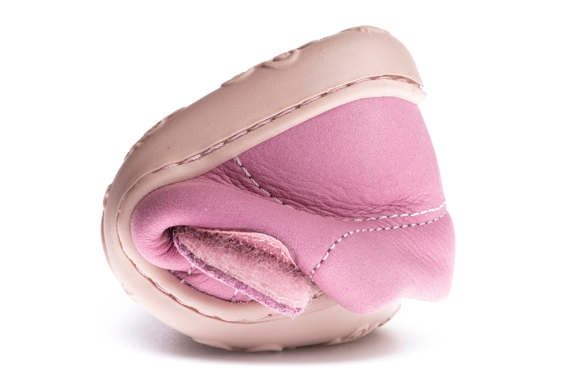 Pepitos de bebé de piel con cierre adherente - Pablosky - Rosa Rosa-4