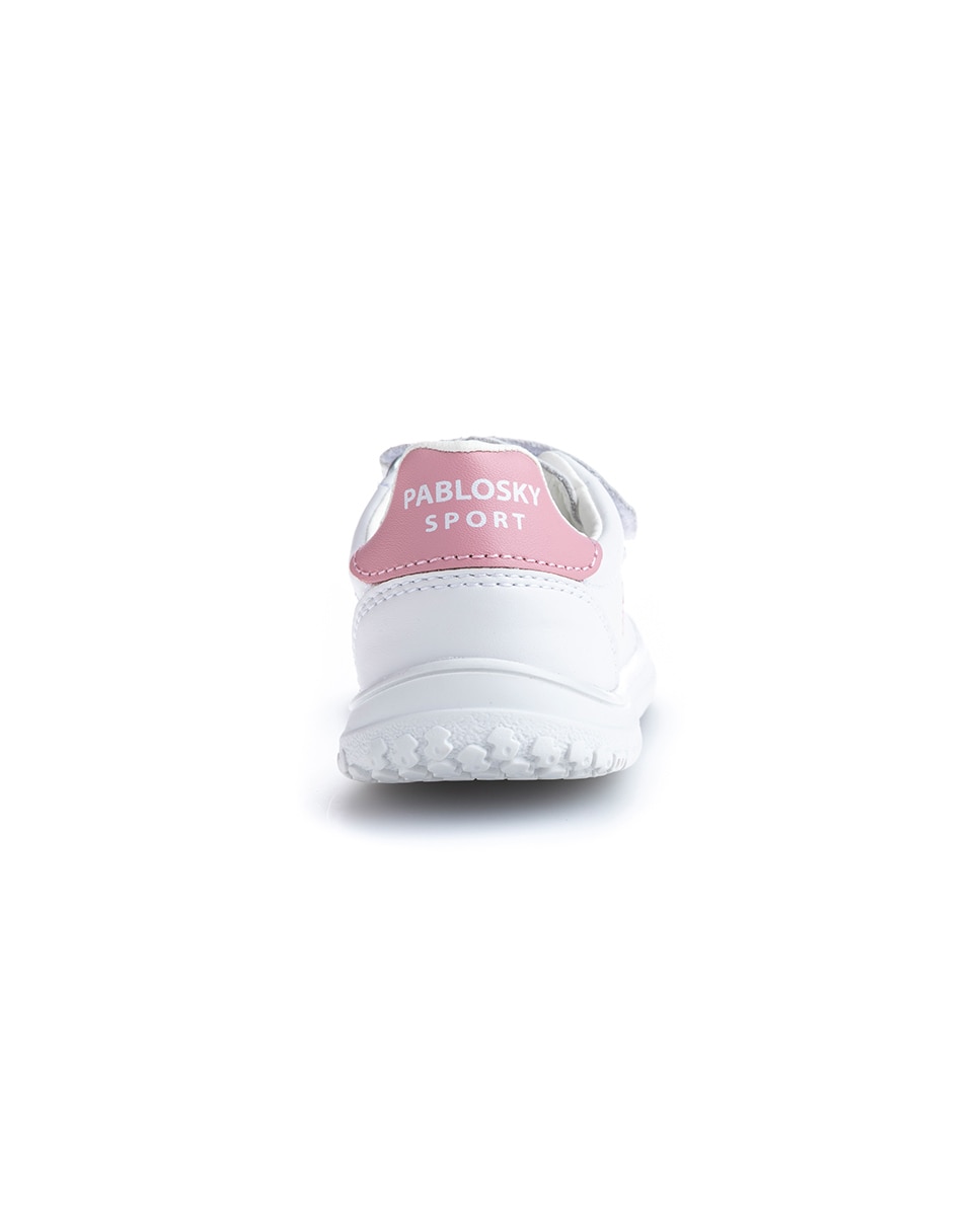 Imagen 6 de Zapatillas de niño tipo casco bajas en piel con doble cierre adherente - Pablosky - Gris Gris