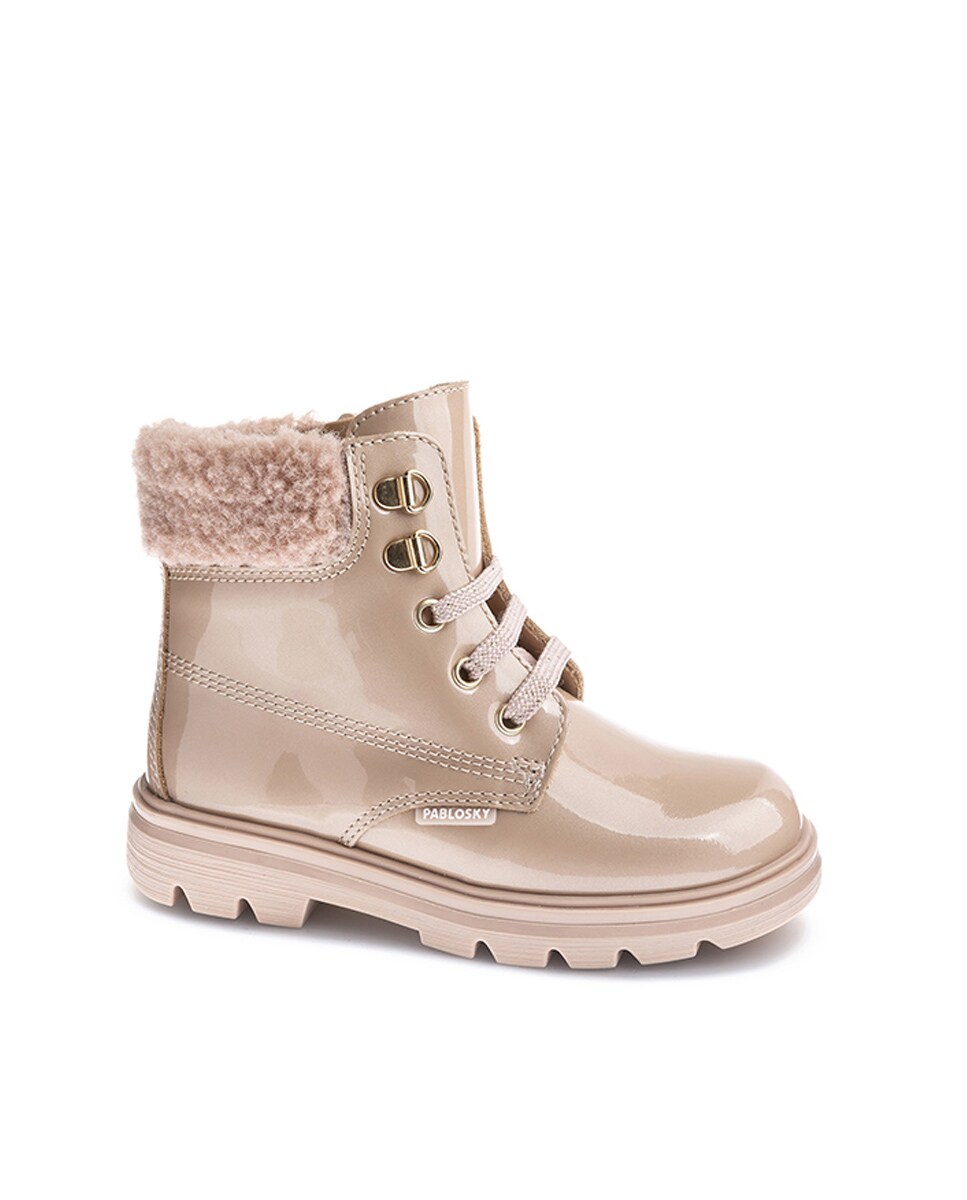 Pablosky Botines NiÃ±a Rebajas Botas De Niña De Piel Con Cordones
