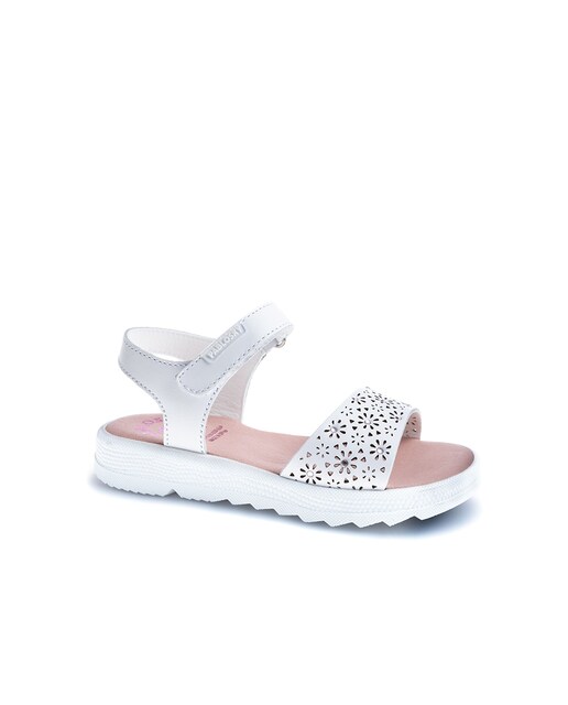Imagen 0 de Sandalias de niña de piel con cierre adherente