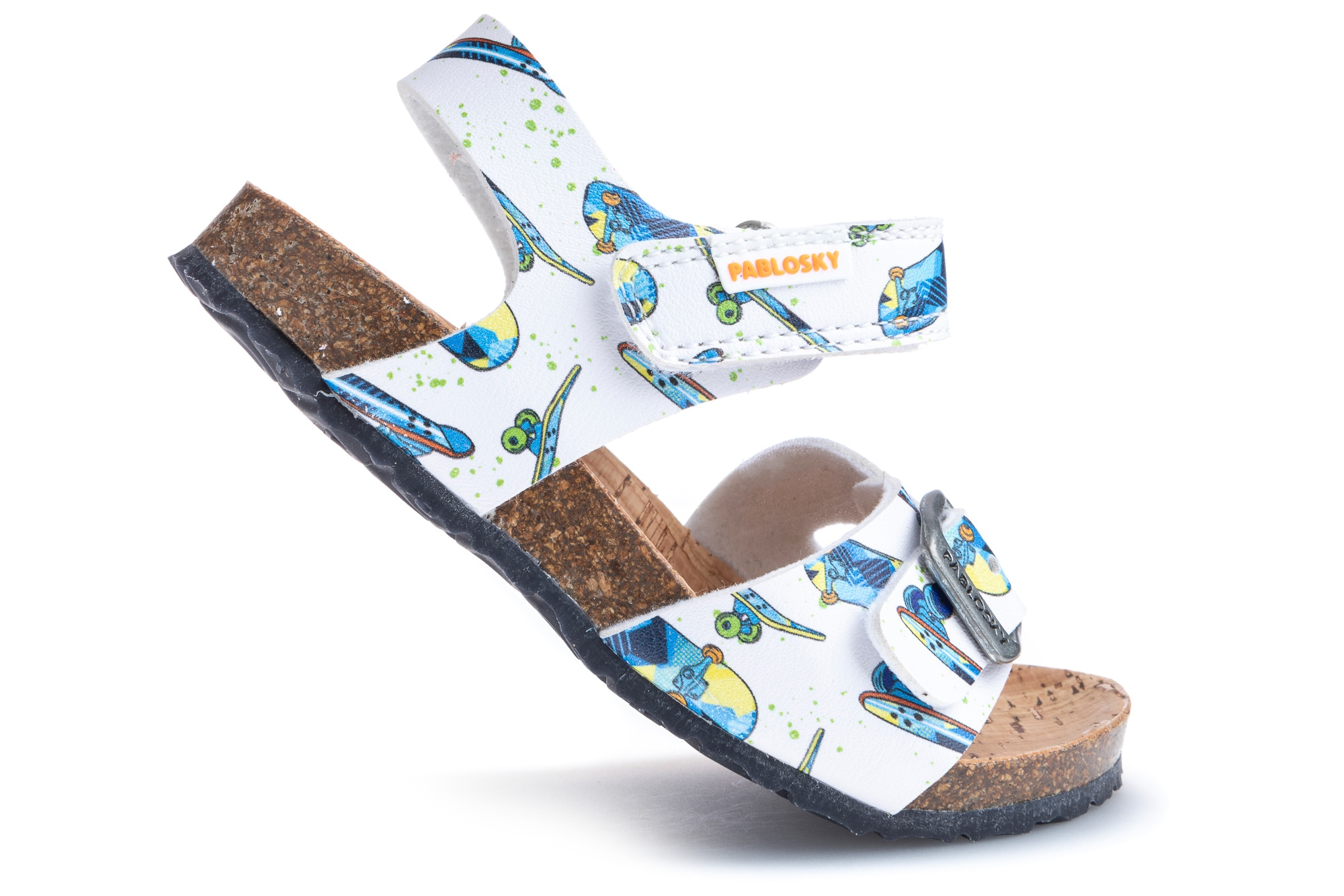 Imagen 2 de Sandalias de niño de materiales reciclados con cierre adherente - Pablosky - Blanco Blanco