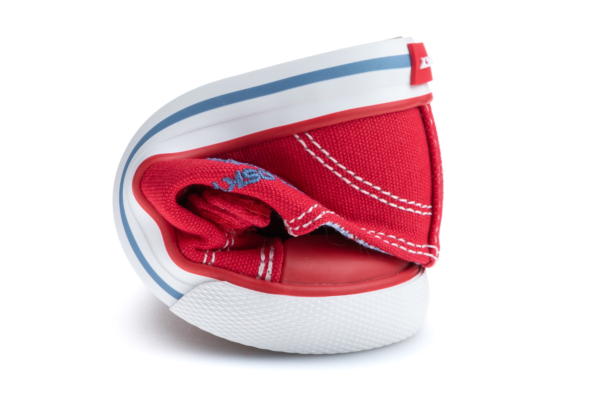 Imagen 3 de Zapatillas de lona de bebé con cierre adherente - Pablosky - Rojo Rojo