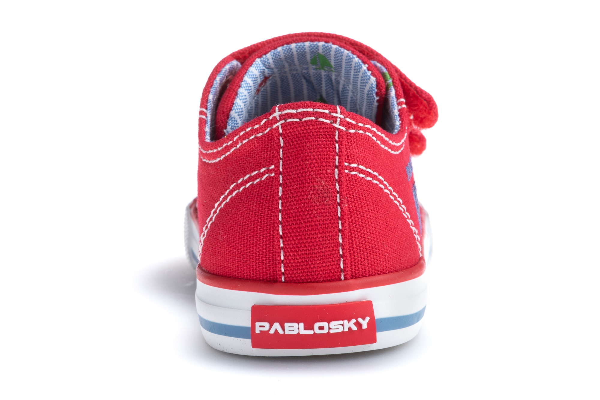 Imagen 5 de Zapatillas de lona de bebé con cierre adherente - Pablosky - Rojo Rojo