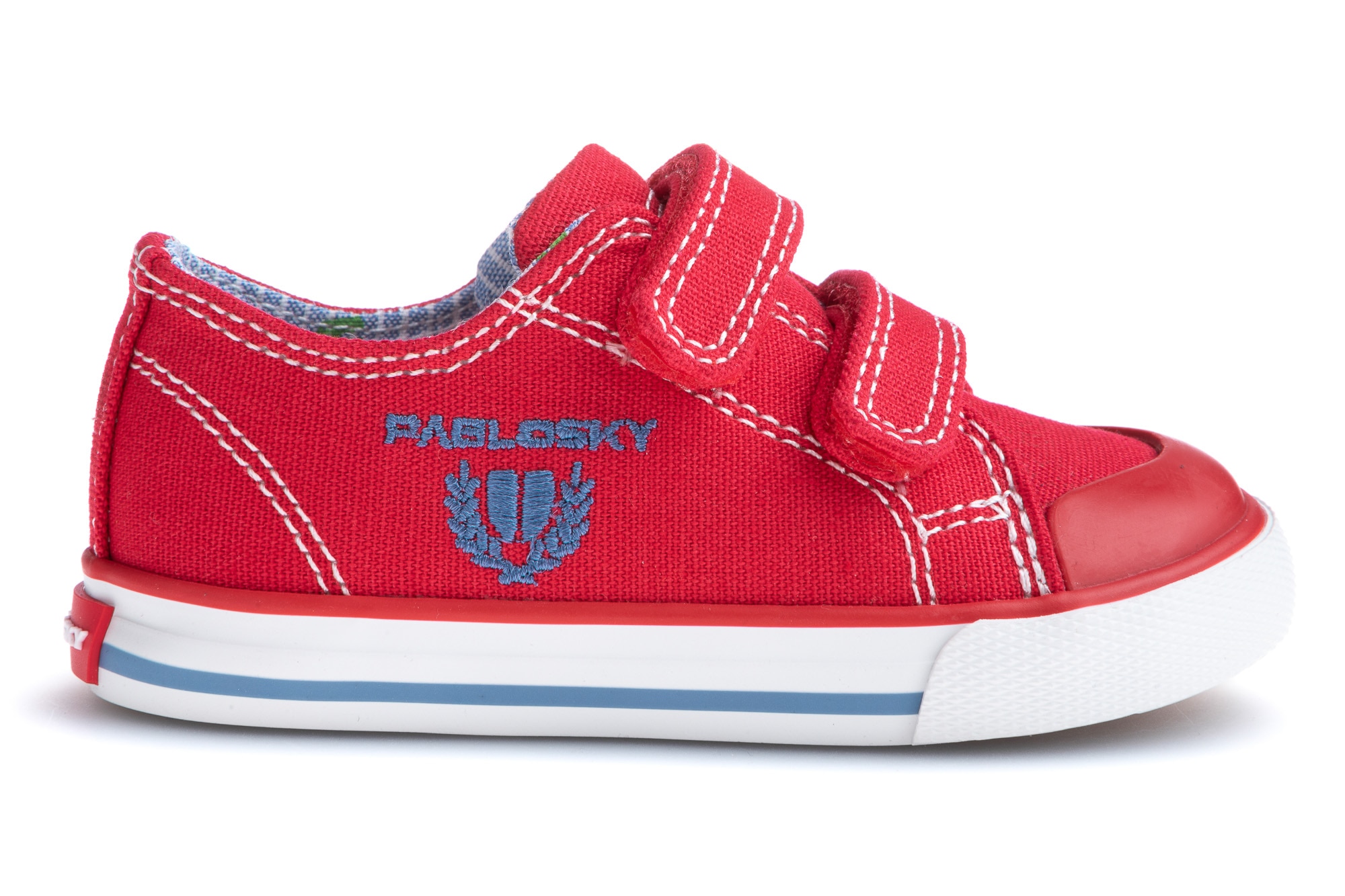 Imagen 6 de Zapatillas de lona de bebé con cierre adherente - Pablosky - Rojo Rojo