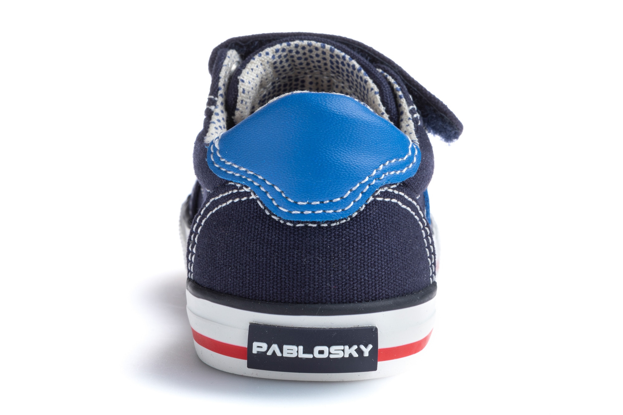 Zapatillas de lona de bebé con cierre adherente - Pablosky - Azul marino Azul marino-5