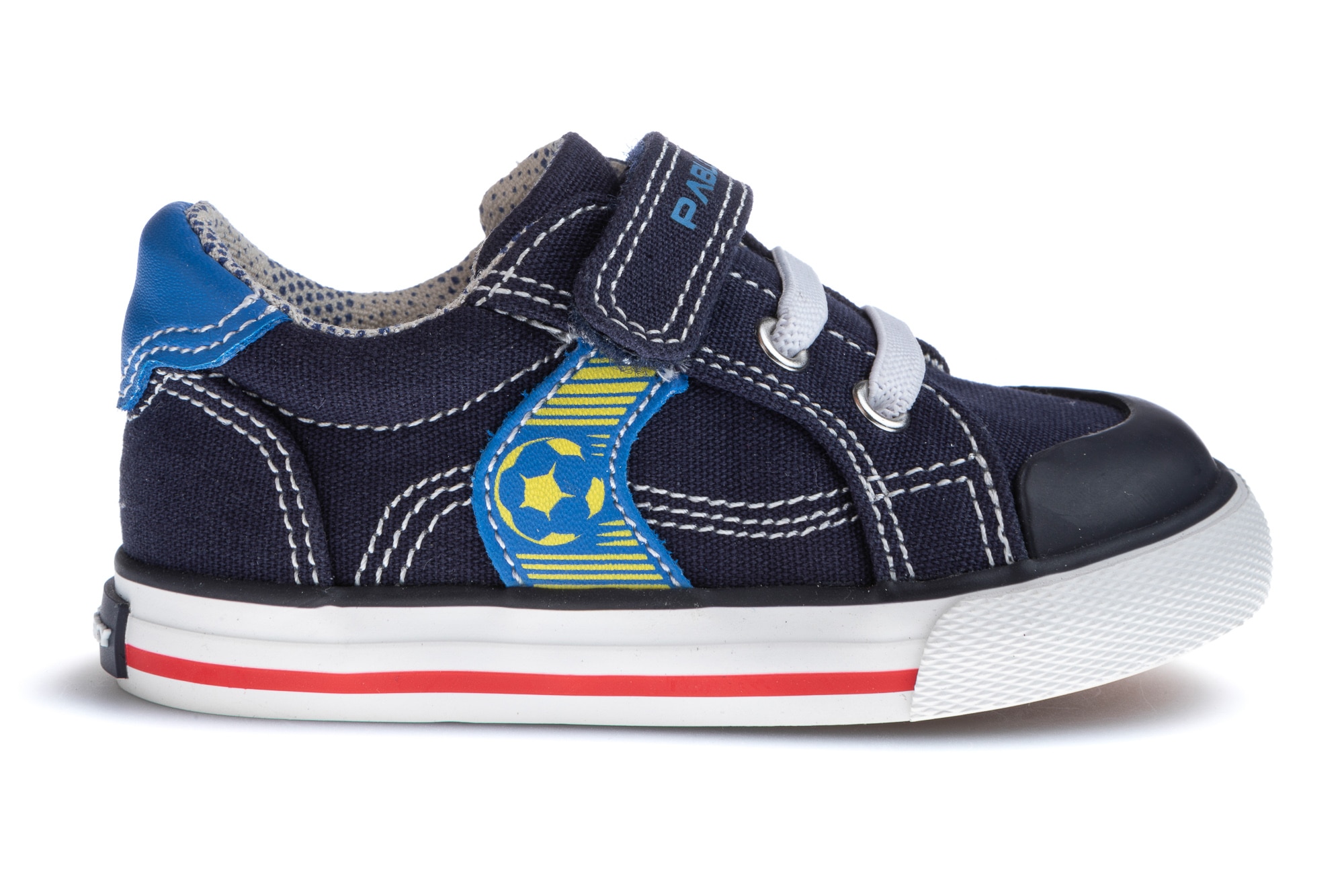 Zapatillas de lona de bebé con cierre adherente - Pablosky - Azul marino Azul marino-6