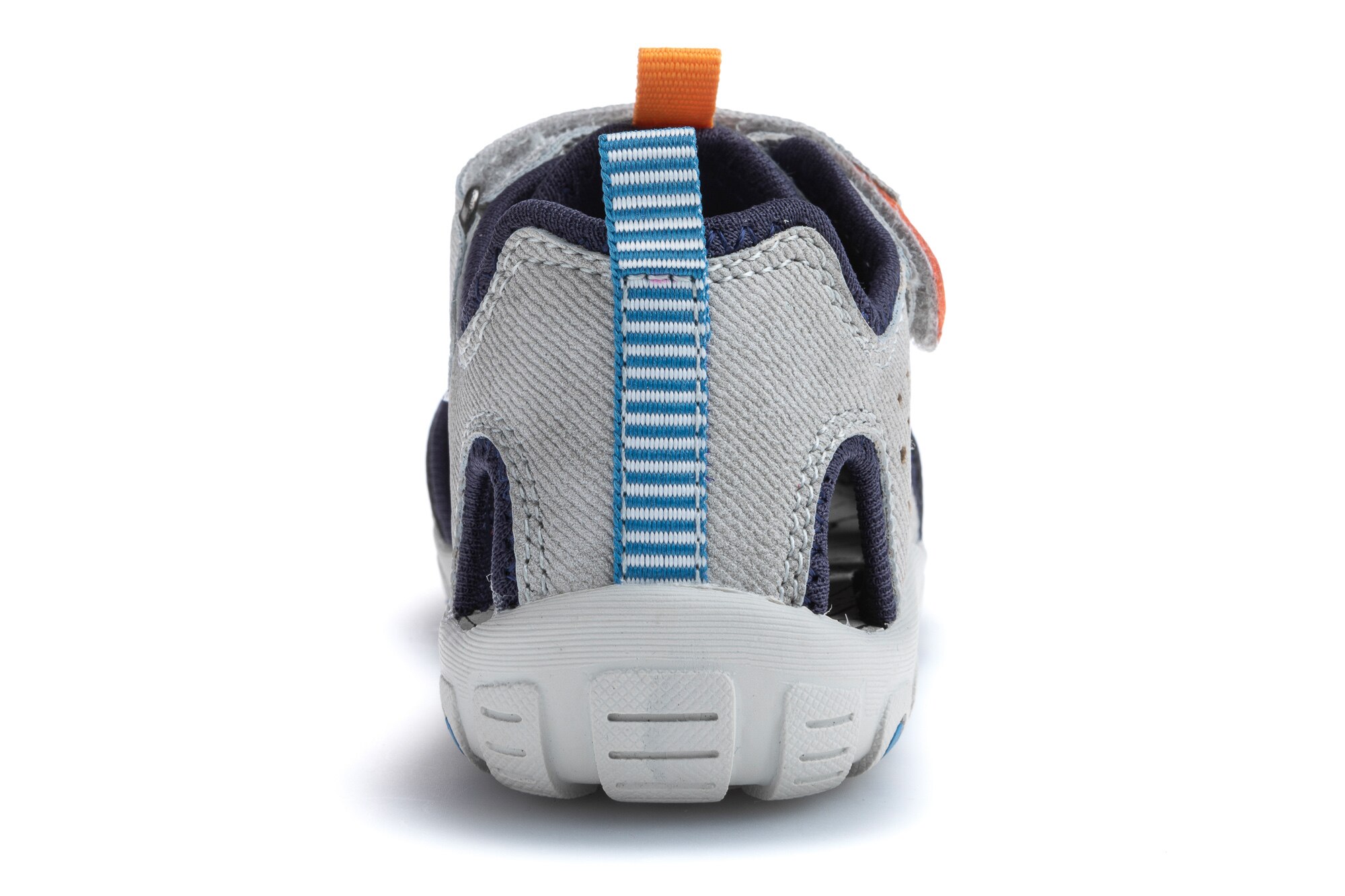 Sandalias de niña de estilo deportivo con cierre adherente - Pablosky - Gris / Naranja Gris / Naranja-5